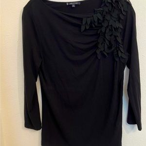Anne Klein blouse Medium black great condition